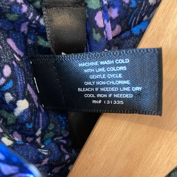 Bloomingdale’s‎ AQUA Ditsy Floral Mini Dress Blue/Purple XS - Picture 5 of 7